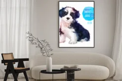 Plakat: Dog hand painted watercolor illustration