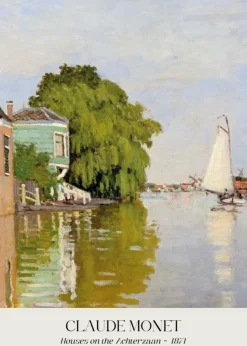 Plakat: Domy na achterzaan sztuka claude monet