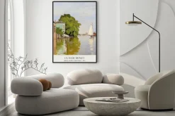 Plakat: Domy na achterzaan sztuka claude monet