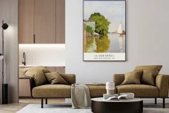 Plakat: Domy na achterzaan sztuka claude monet