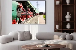 Plakat: Droga kolejowych lokomotywa