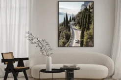 Plakat: Droga wzdłuż wybrzeża włoski krajobraz