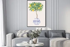 Plakat: Drzewko cytrusowe ilustracja