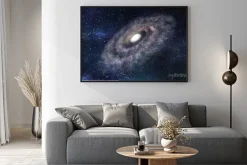 Plakat: Duży spiral galaxy - 3d świadczonych ilustracji cyfrowe