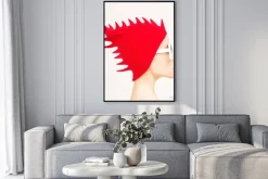 Plakat: Dziewczyna muzyka elektro