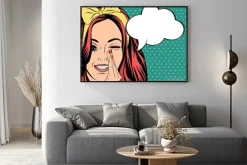 Plakat: Dziewczyna szepcząca tajemnicę