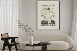 Plakat: Dziewczyna z wężem i księżycem grafika z napisem