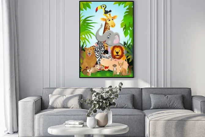 Plakat: Dziki kreskówka