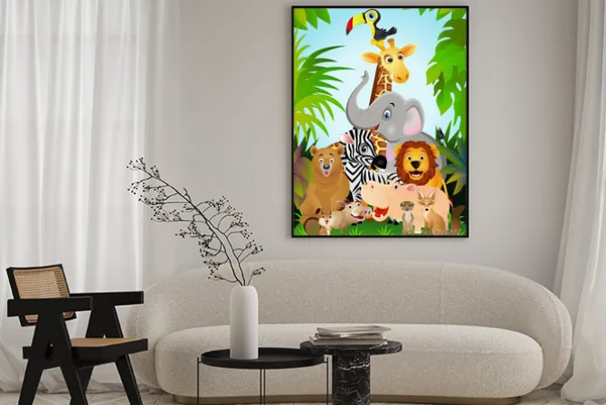 Plakat: Dziki kreskówka