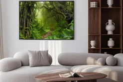 Plakat: Egzotyczna zielona dżungla