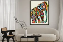 Plakat: Elefant. ilustracji wektorowych