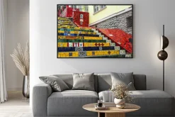 Plakat: Escadaria selaron, rio de janeiro, brazylia