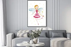 Plakat: Fairy akwarele ilustracji