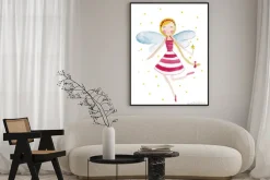 Plakat: Fairy akwarele ilustracji