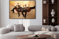 Plakat: Figury woskowe zespołu the beatles