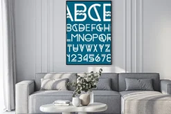 Plakat: Font papier i numery
