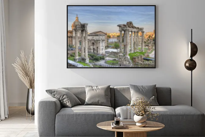 Plakat: Forum romanum zachód słońca hdr