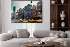 Plakat: Fotografia budynki i ulicy górny zachodni miejsce manhattan,