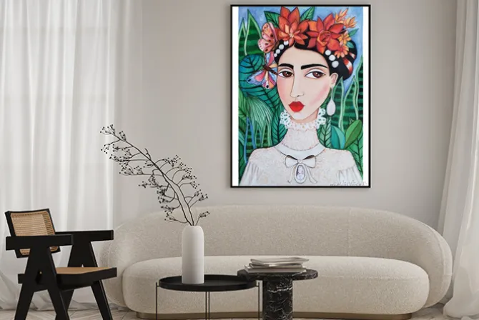 Plakat: Frida kahlo boho