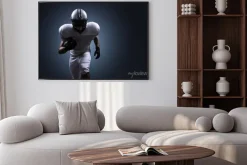 Plakat: Futbol amerykański bieganie