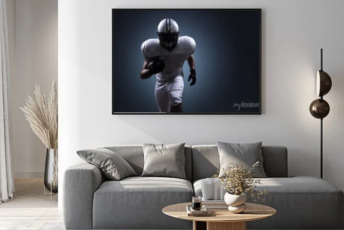 Plakat: Futbol amerykański bieganie