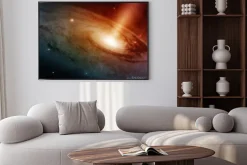 Plakat: Galaktyka spiralna świecące system do deep space