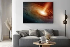 Plakat: Galaktyka spiralna świecące system do deep space