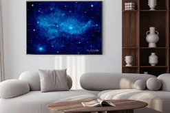 Plakat: Galaktyka w wolnej przestrzeni