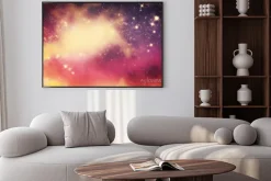 Plakat: Galaxy z gwiazd i przestrzeni wszechświata fantazji.