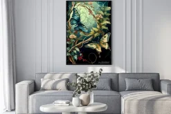 Plakat: Generative ai abstract render of butterflies