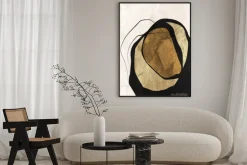 Plakat: Geometryczna abstrakcja w nowoczesnym stylu