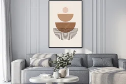 Plakat: Geometryczna kompozycja minimalizm
