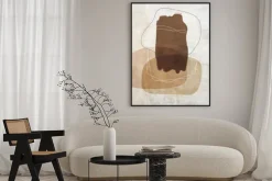 Plakat: Geometryczne kształty w motywie abstrakcyjnym