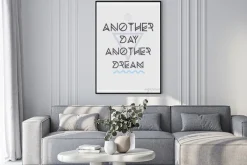 Plakat: Geometryczne motywacyjny plakat z cytatem