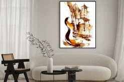 Plakat: Gitara i włoska architektura