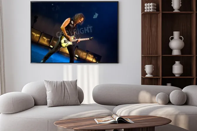 Plakat: Gitarzysta zespołu metallica koncert w san francisco