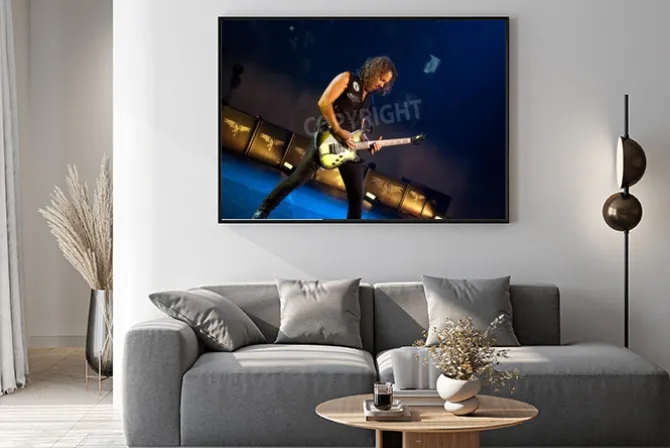 Plakat: Gitarzysta zespołu metallica koncert w san francisco