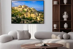 Plakat: Gordes medieval village sunset view, france