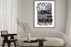 Plakat: Graphic design as vector for tee print with grunge effected typo