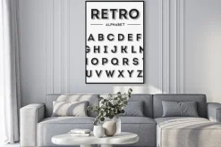 Plakat: Graphic retro letters set