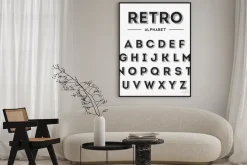 Plakat: Graphic retro letters set