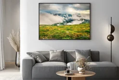 Plakat: Górski krajobraz w lecie