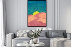 Plakat: Grunge desert dunes