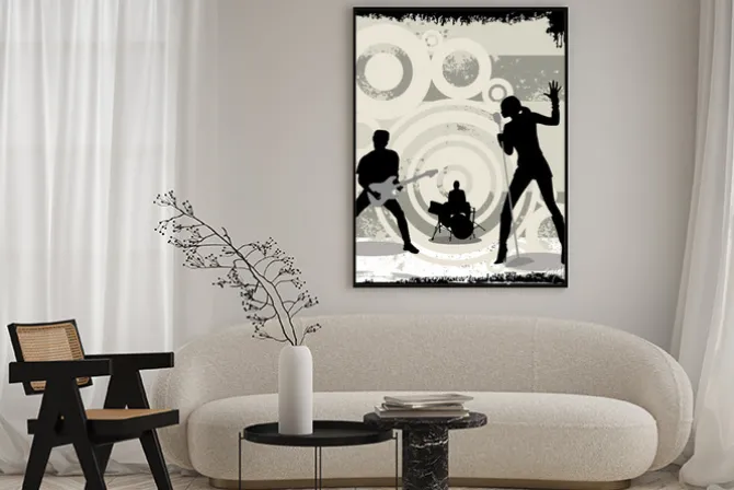 Plakat: Grunge koncert wektor