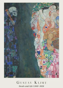 Plakat: Gustav klimt reprodukcja śmierć i życie