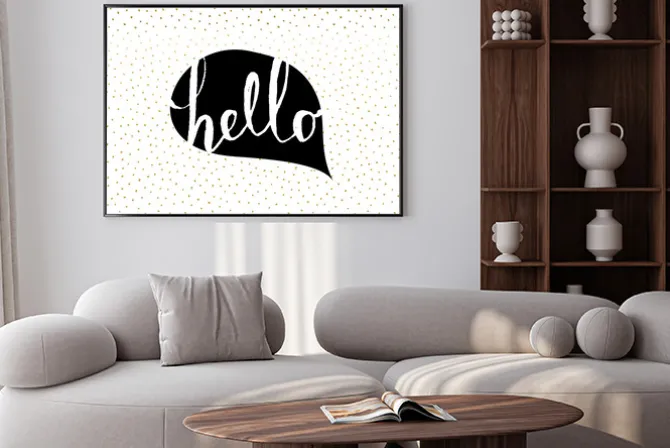 Plakat: Hand drawn dots texture background