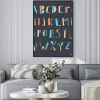 Plakat: Hand-drawn colorful doodles alphabet