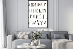 Plakat: Hand-drawn doodles alphabet