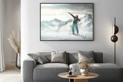 Plakat: Happy skier