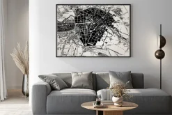 Plakat: Historyczne mapy berlin, niemcy.